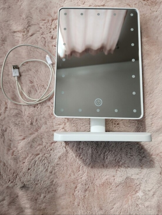 Indigo Other - Indigo White LED Touch Vanity Mirror with USB Micro Cord